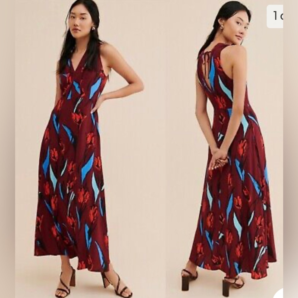 Anthropologie Corey Lynn Calter Floral Maxi Dress Size L